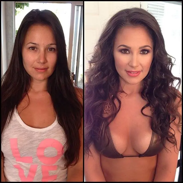 Así son las PORNSTARs sin maquillaje :3 ¿Les das?