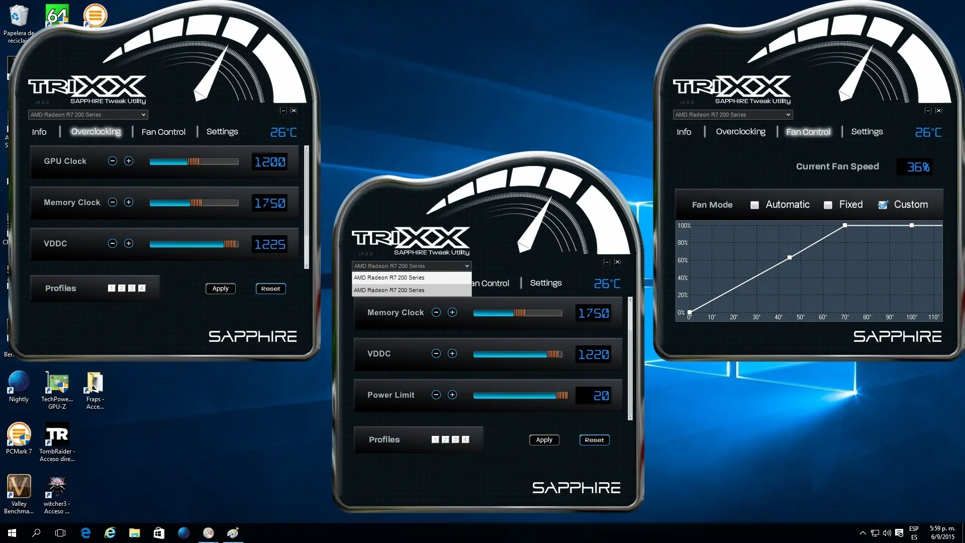 R7 260X 2gb en cross + FX 8320E