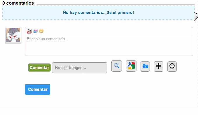 Busca imágenes de google para comentar sin salir del post!