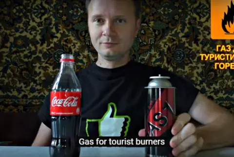 Mira que pasa cuando agregas gas líquido a una coca cola