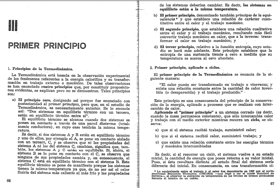 Primera Ley de la Termodinámica