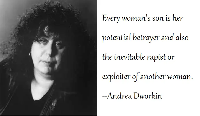 Feliz cumple Andrea Dworkin, de parte de los linces.