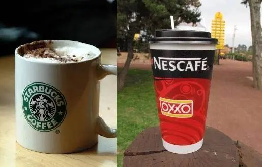 Las Diferencia del Cafe En un Starbucks y un Oxxo