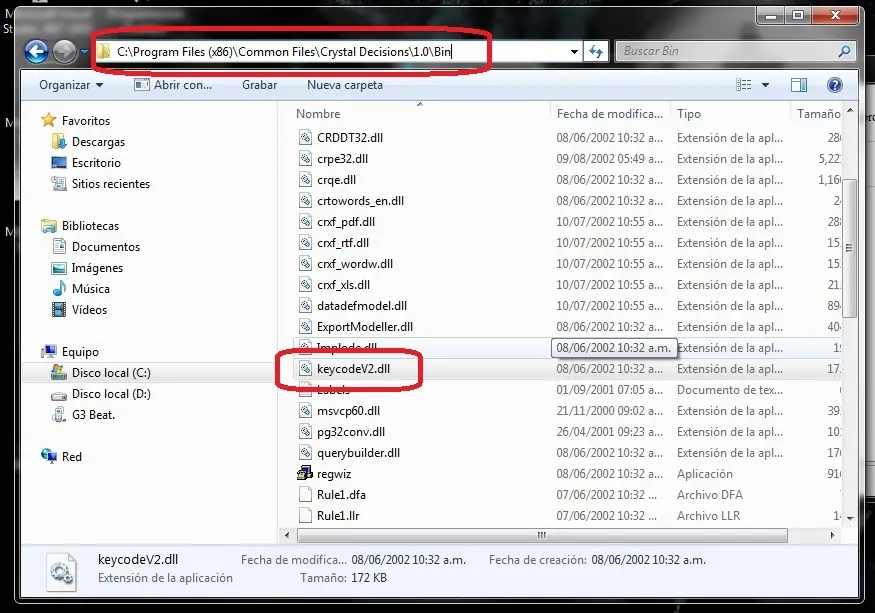 error reporte