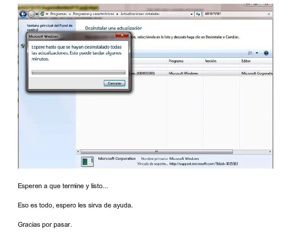 desinstalar