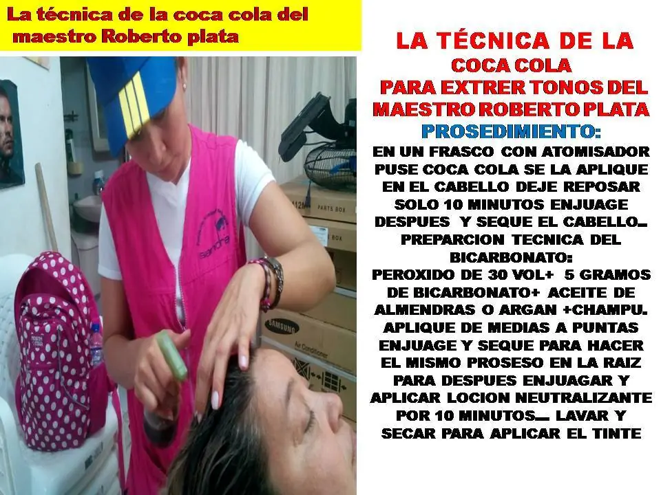 La gran técnica de la coca cola para la decoloracion