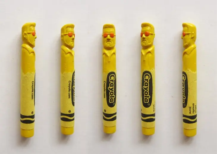 Papu... Mira lo que hace este artista con crayones...