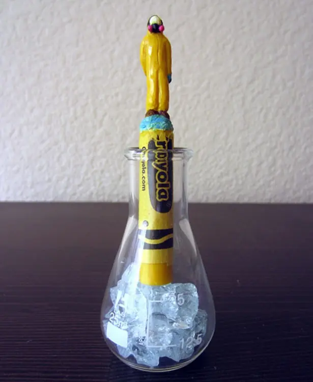 Papu... Mira lo que hace este artista con crayones...