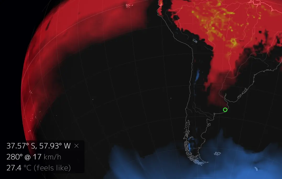 Mapa meteorológico mundial (interactivo) ¡Entrá lince!
