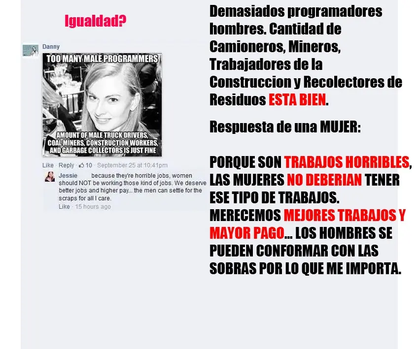 Feminismo es igualdad? pasa y fijate