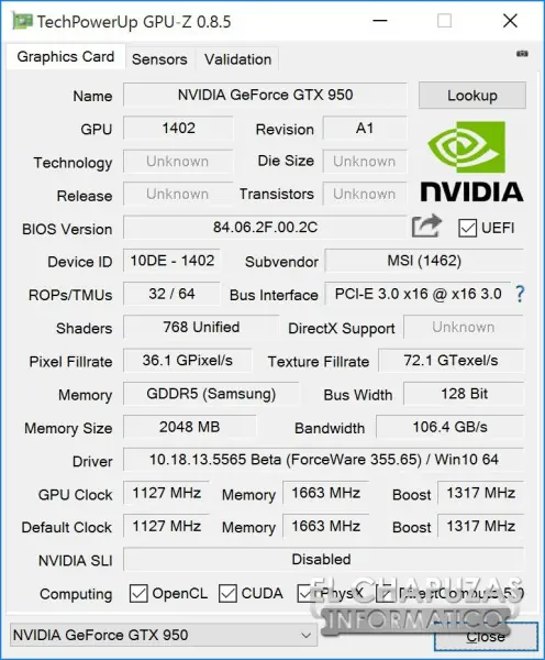 Review: MSI GeForce GTX 950 Gaming 2G