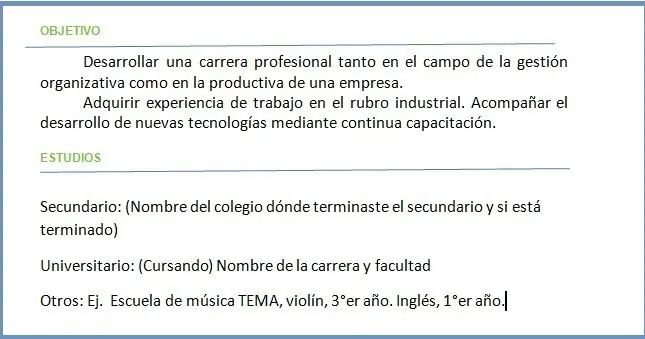 ► Primer trabajo? Armate un lindo C.V +Info + Tips