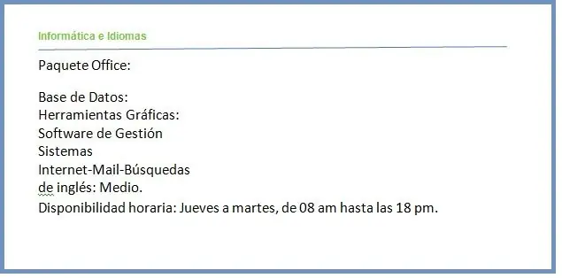 cv argentina