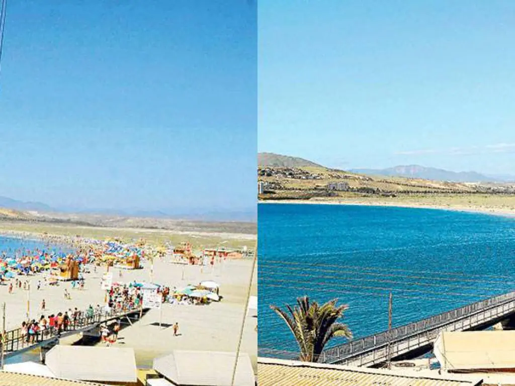 Chile perdió una playa tras el terremoto
