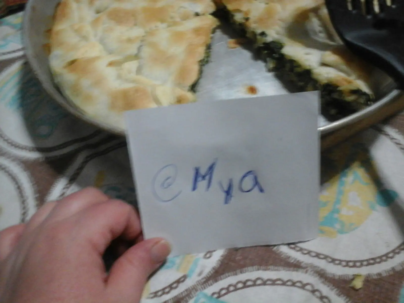 Tarta de Espinaca, Cebolla, Queso y Huevo
