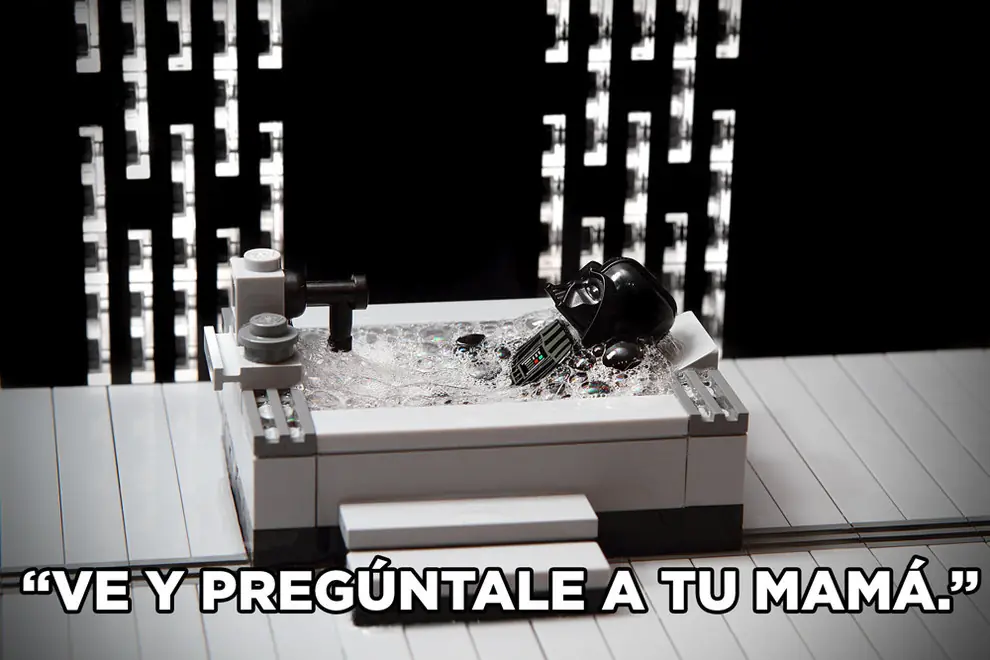 Darth Vader ilustrando Frases de Un Buen Padre
