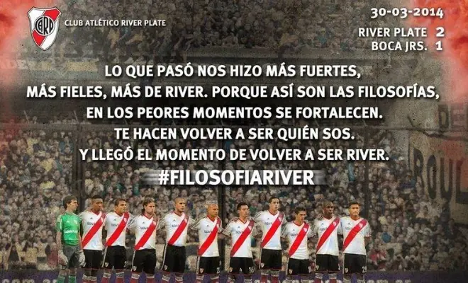 Gracias Angelito, Feliz dia del Hincha de River a todos!