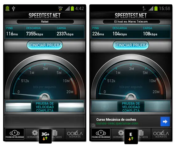Todo sobre Velocidad Conexiones 2G, 3G y 4G