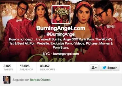 Obama y las cuentas porno que sigue en Twitter