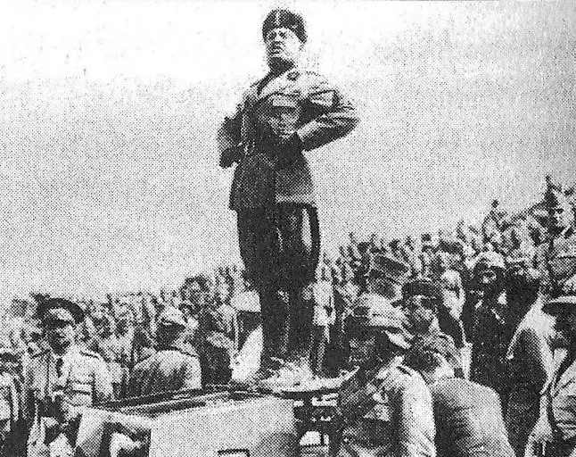 Las seis características fundamentales del fascismo.