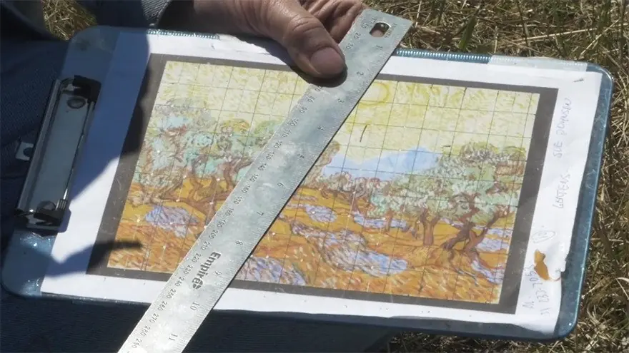 Este artista "plantó" un cuadro de Van Gogh