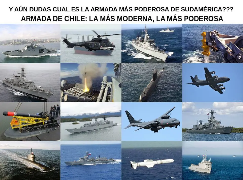 Armada de Chile, la más poderosa de latinoamérica
