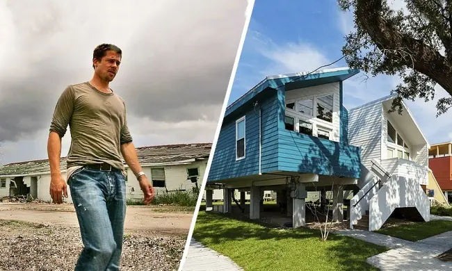 Brad Pitt ha construido casas para cientos de familias
