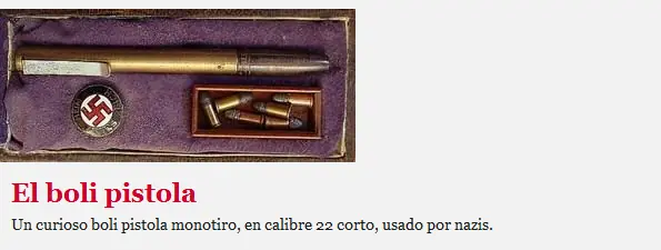 33 Armas usadas por espias nazis, rusos y mas 33 Armas usadas por espias nazis, rusos y mas