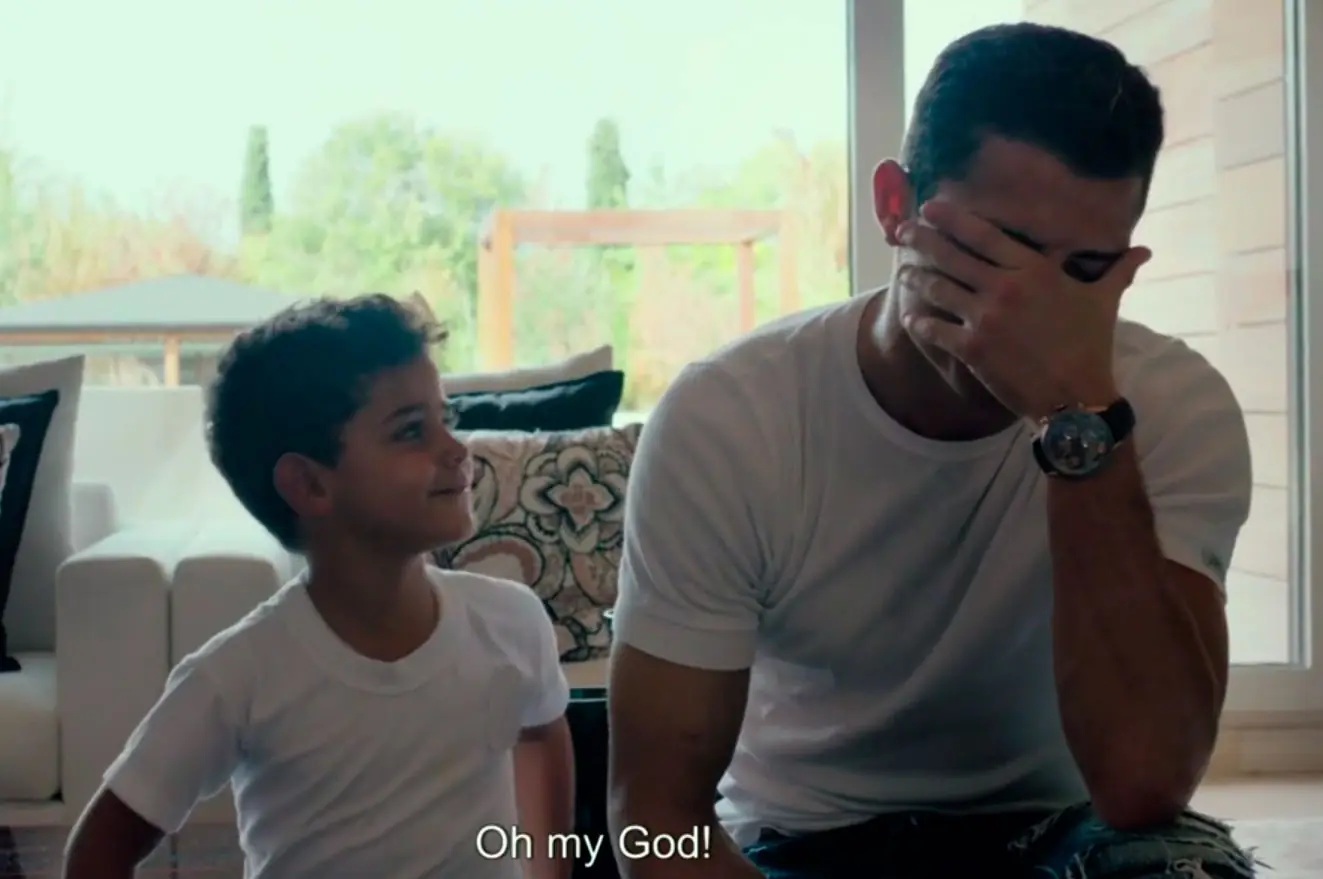 CR7, desesperado porque su hijo no puede recordar su nombre