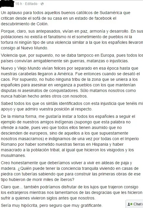 Españoles y Latinos durante el 12 de Octubre