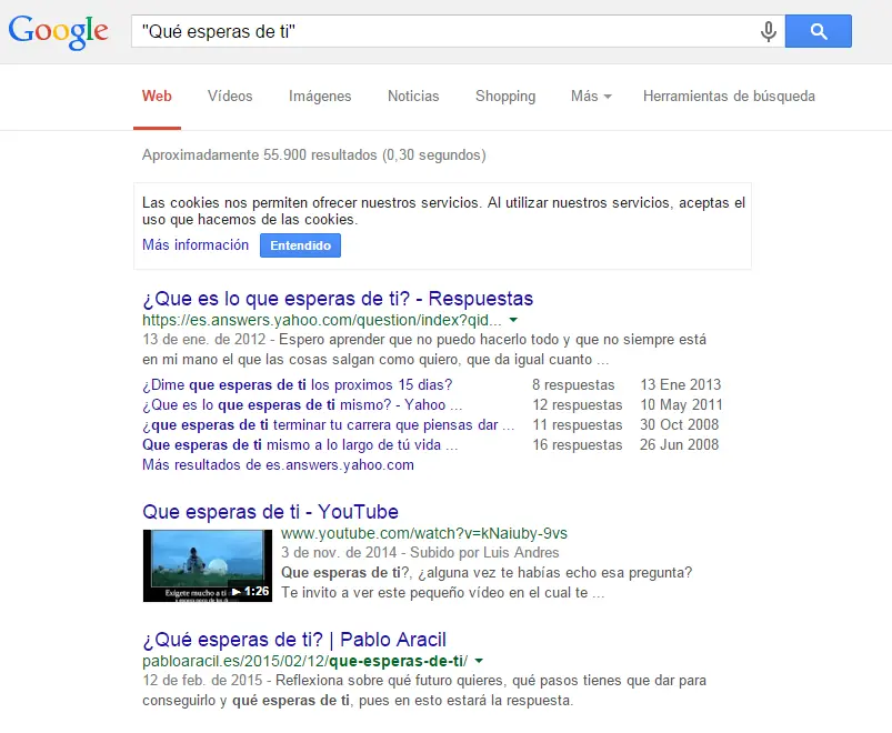 Google como todo un lince - 0%Crap