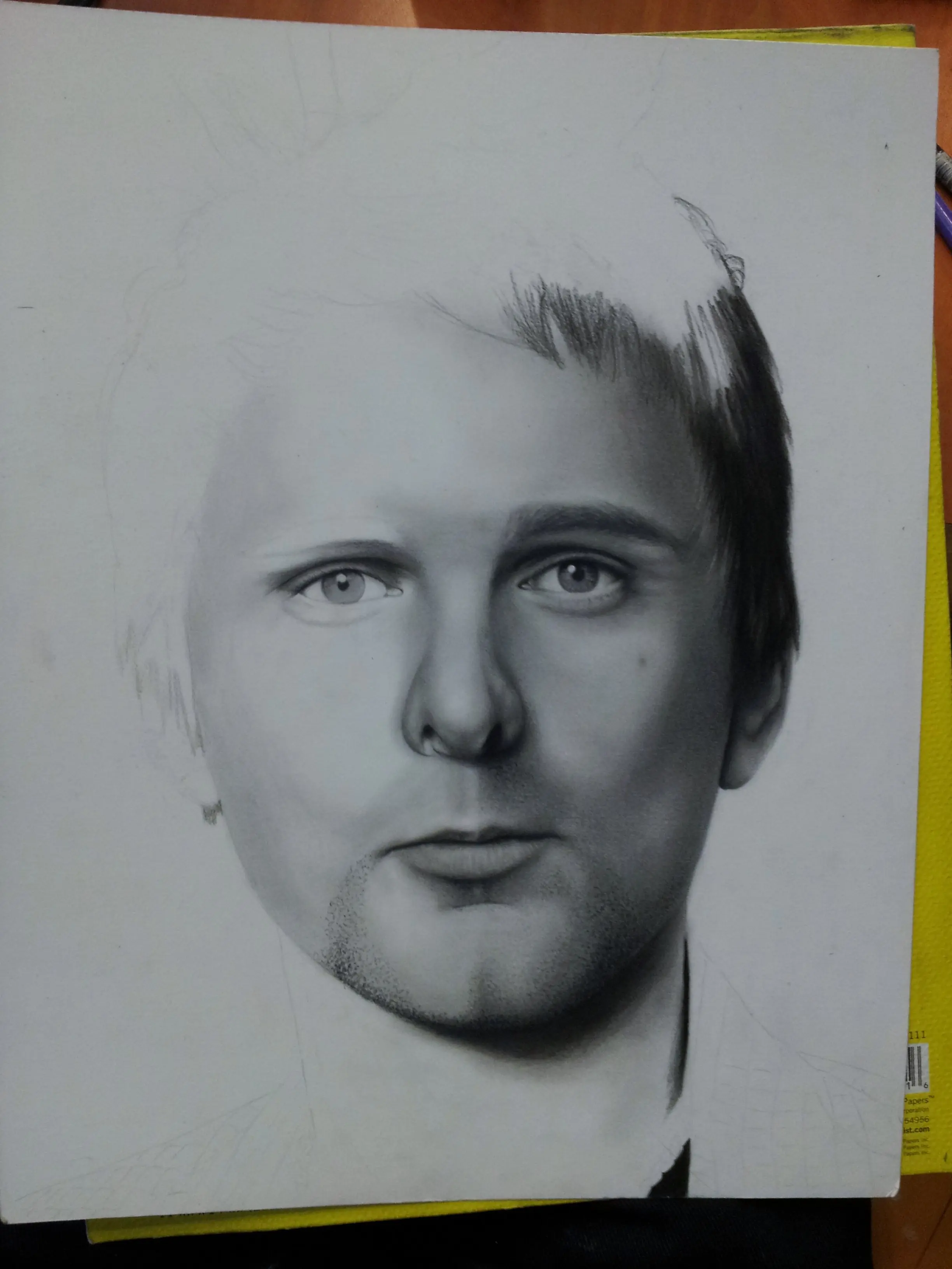 Dibuje a Matt Bellamy (Muse) y me autografió el dibujo!
