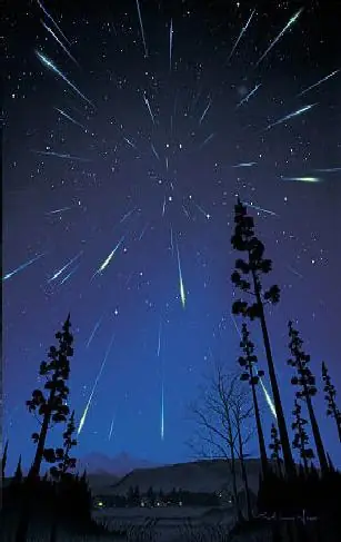 Una lluvia de meteoros caerá durante un mes
