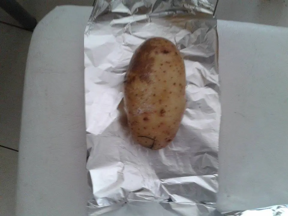 Papas con aluminio al horno. Fácil y riquísimo!