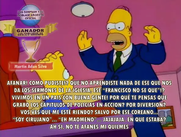 Los Simpson y el Doblaje Argento