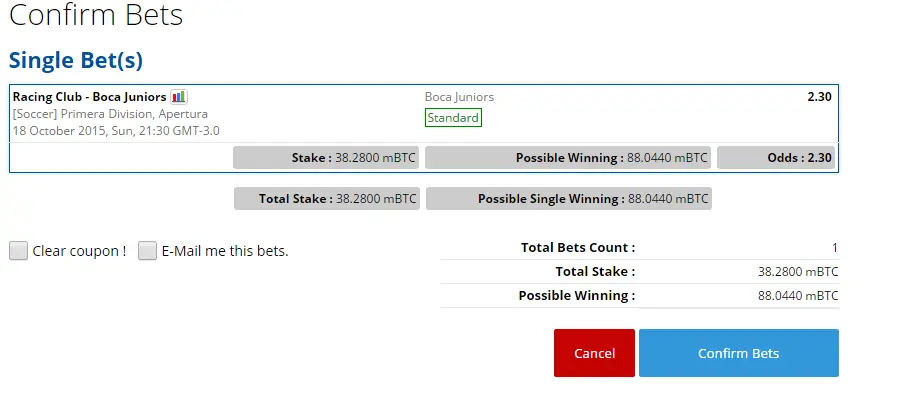 apuesta