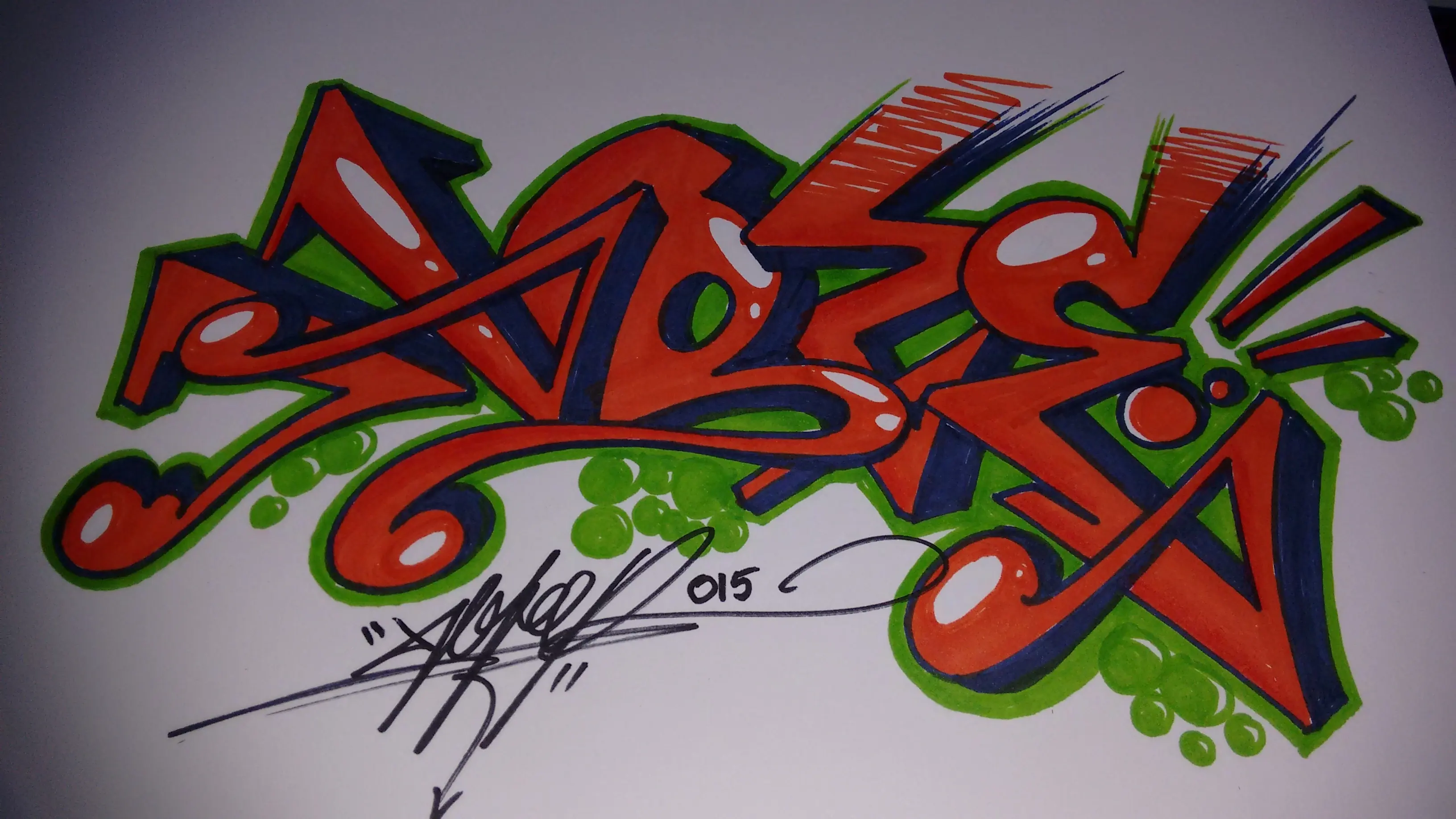 graffitis en papel