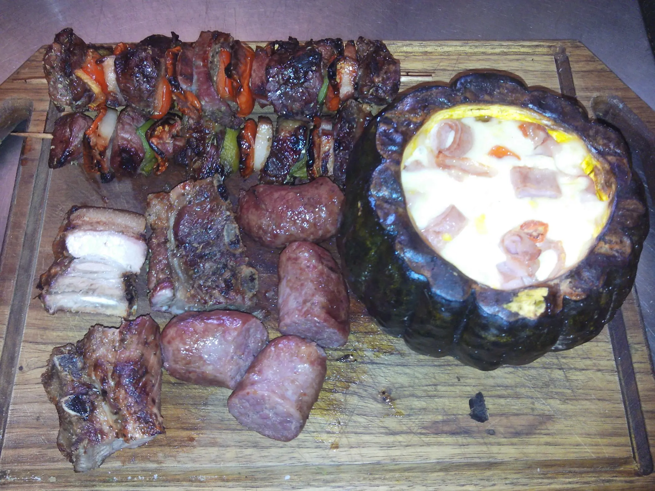 El asado que hice para mi vieja en su día
