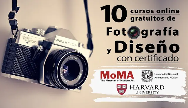 10 cursos de Fotografía y Diseño (con certificado)