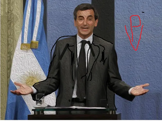 Dibuje a Randazzo presidente y te lo muestro