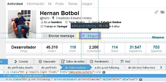 ¿Quién se registró antes y después de @herni y @manolo12?
