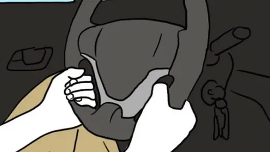 Como agarras el volante?