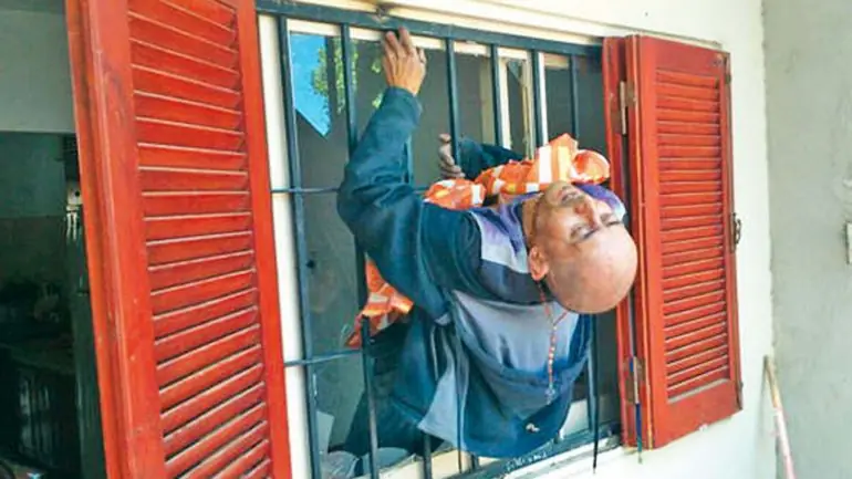 Santiago.del estero entro a robar y quedo atrapado