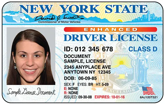 Licencias de conducir yankees (así son)