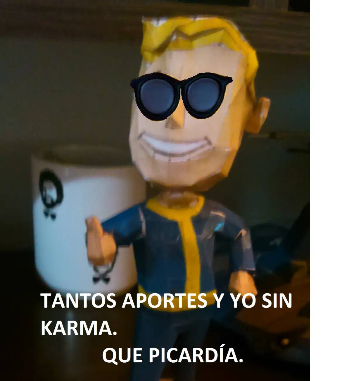 Arme un Vault Boy y te lo muestro.