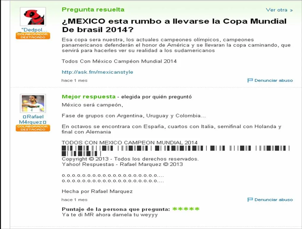 Las preguntas mas comicas de yahoo respuestas (guiño guiño