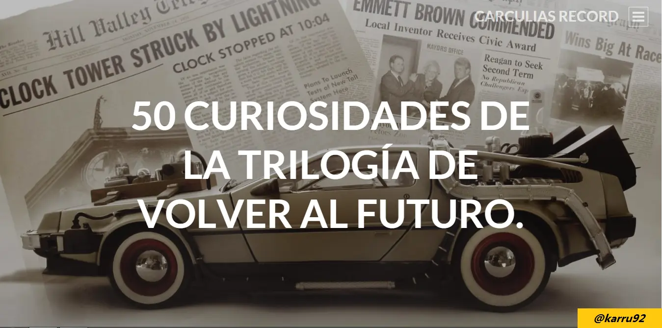 Curiosidades que no sabias de Volver al futuro ( I,II y III)