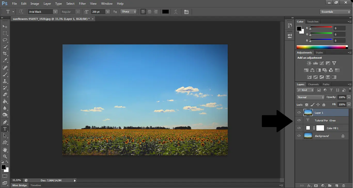 Tutorial | Texto con fondo | Photoshop