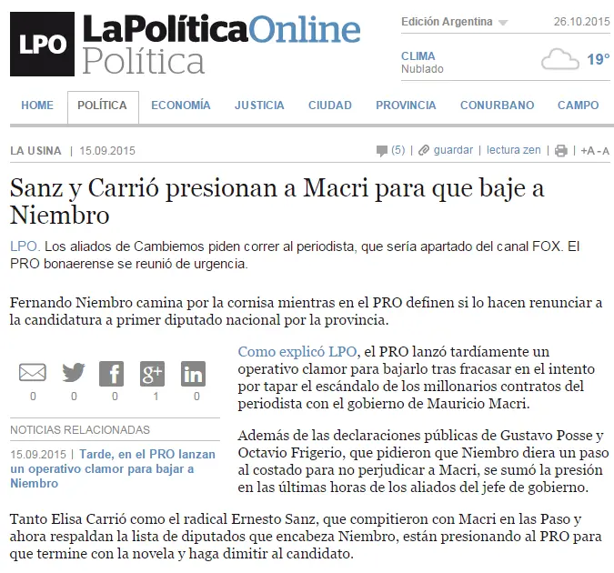 ¿Macri será destituido?