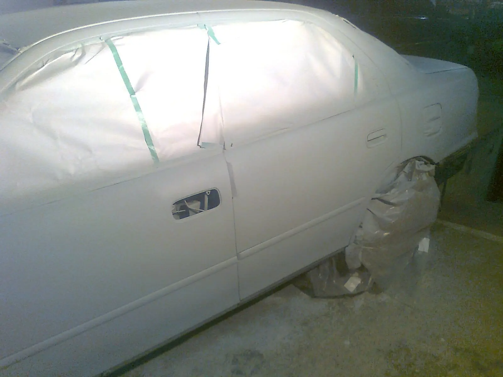 repintando un toyota camry